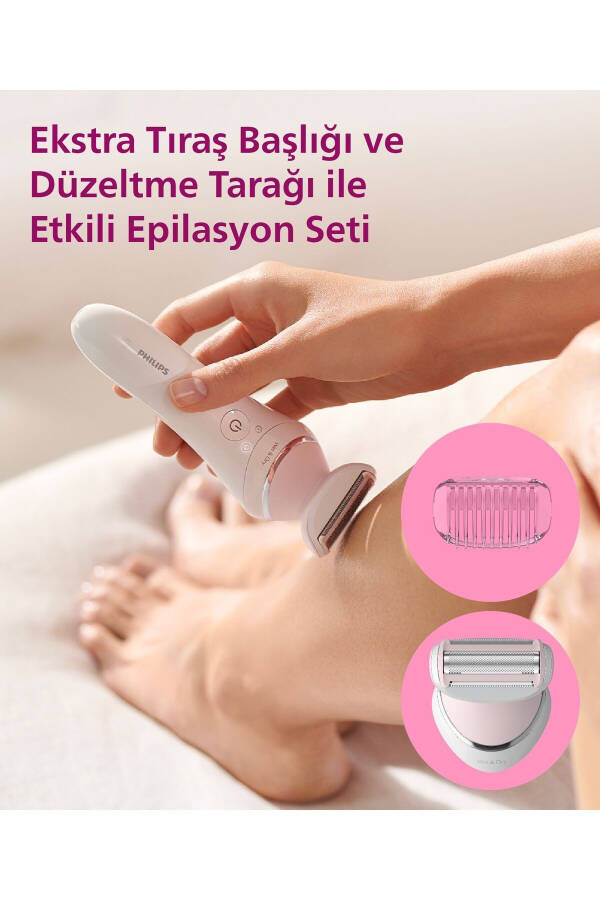 BRE720/05 Epilatör (Yüz+Koltuk altı+Bikini Bölgesi+Bacak) Islak Ve Kuru, Işıklı, Kablosuz - 11