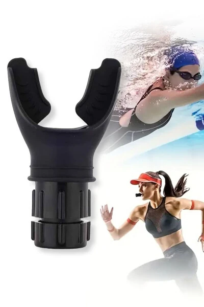 Nefes Egzersiz Aleti Siyah- Solunum Direnç Cihazı- Kondisyon Ve Akciğer Geliştirici - STORE41