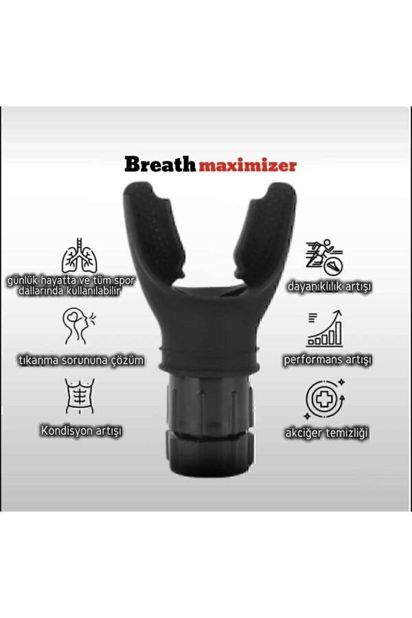 Breathmaximizer (DEMİR AKCİĞER) Nefes Egzersiz Aleti Kondisyon/dayanıklılık Geliştirici (SİYAH) - 28