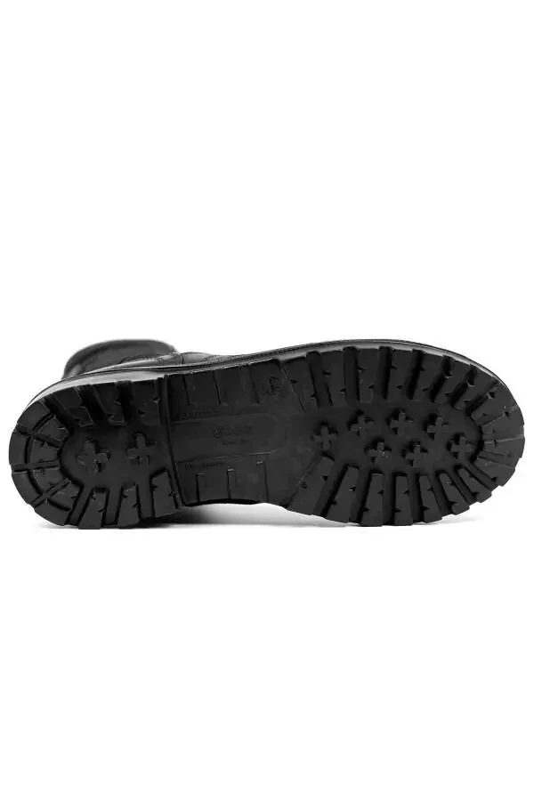 Brendli kauchuk harbiy etiklari erkaklar uchun qora Oknb58asb - 13