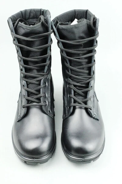 Brendli kauchuk harbiy etiklari erkaklar uchun qora Oknb58asb - 5