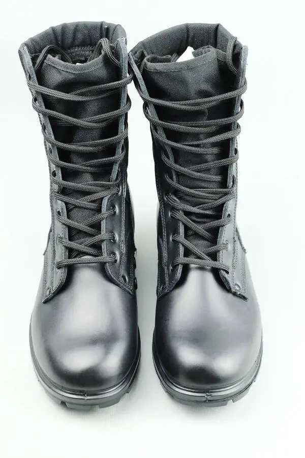 Brendli kauchuk harbiy etiklari erkaklar uchun qora Oknb58asb - 5