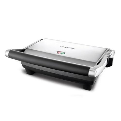 Breville Panini Pressi Duo 1500 vatt yopishqoq emas, cho'tkali paslanmaydigan po'lat - 1