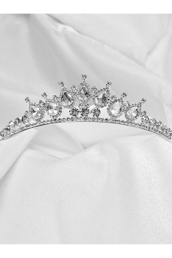 Bridal Crown Wedding Henna and Engagement Crown Delicate Bead Bridal Henna Crown - 4