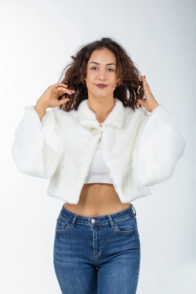 Bridal Dress Fur Bolero - 9