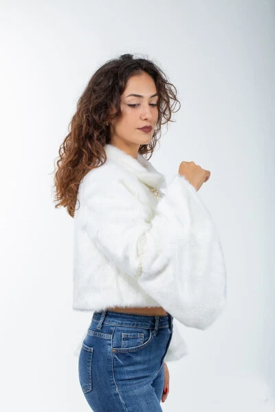 Bridal Dress Fur Bolero - 10