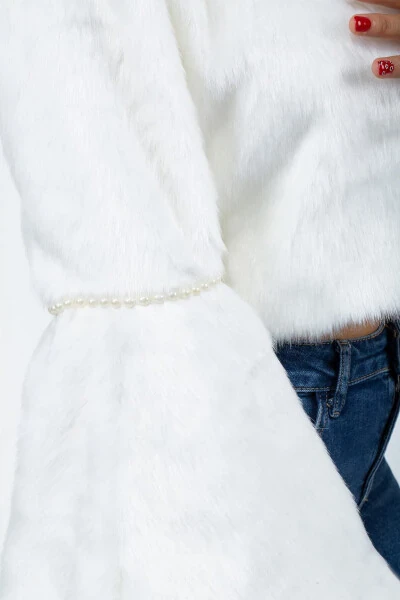 Bridal Dress Fur Bolero - 5