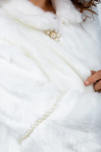 Bridal Dress Fur Bolero - 6