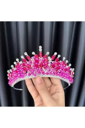 Bridal Engagement Henna Promise Crown Alin-fuchsia - 2