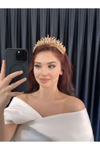 Bridal Engagement Henna Promise Crown Alin-gold - BEYOĞLU NİŞANTAŞI (1)