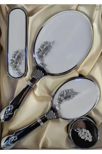 Bridal Gift Mirror Comb Set 400-2-WHITE - 1