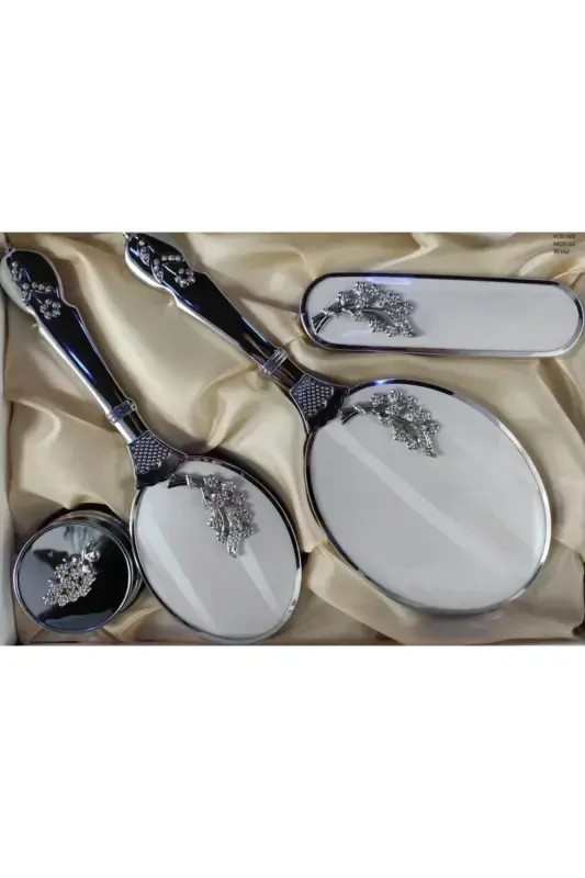 Bridal Gift Mirror Comb Set 400-2-WHITE - 2