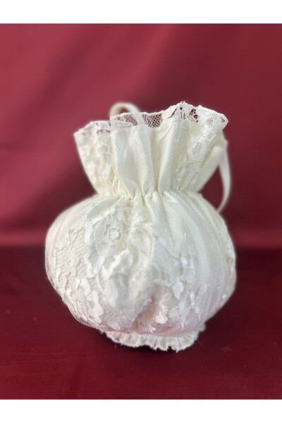 Bridal Jewelry Handbag with Lace Covering - TUĞÇE ÜNVERENLER (1)