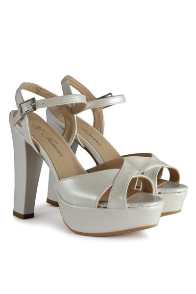 Bridal Platform Broken White Open Back - 1