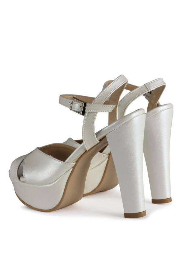 Bridal Platform Broken White Open Back - 2