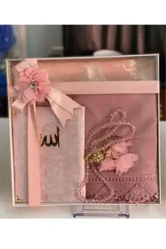 Bridal Set Prayer Rug Set Powder Color-Powra - 1