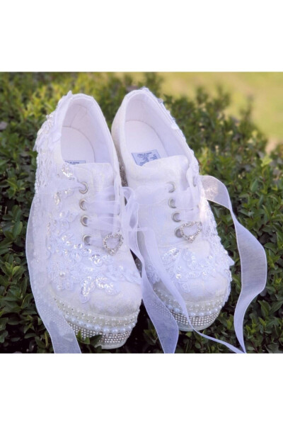 Bridal Shoes Wedge Heel Comfortable Design - 2