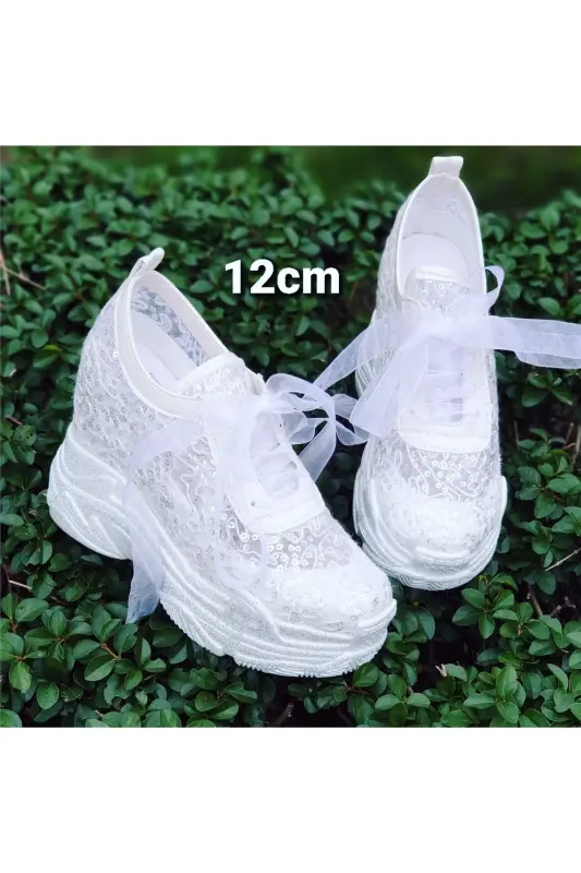 Bridal Shoes with Hidden Heel 12cm - AYAKKABI TUTKUSU STILO ®