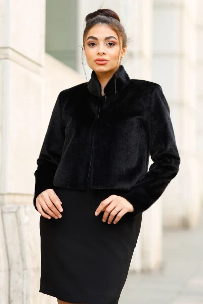 Bridal Stole, Fur, Jacket, Bridal Stole Tail Jacket - TURKUAZ (1)