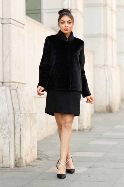 Bridal Stole, Fur, Jacket, Bridal Stole Tail Jacket - TURKUAZ