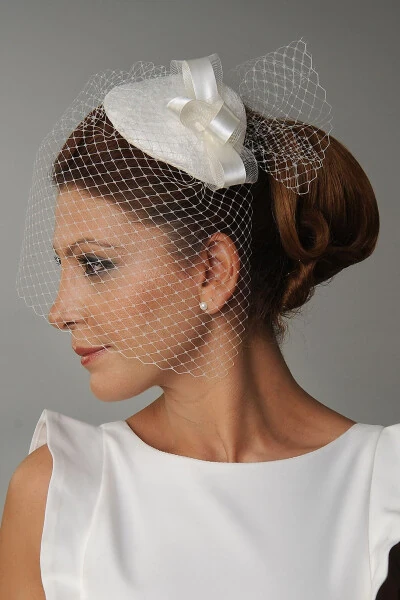 Bridal Wedding Hat - TURKUAZ