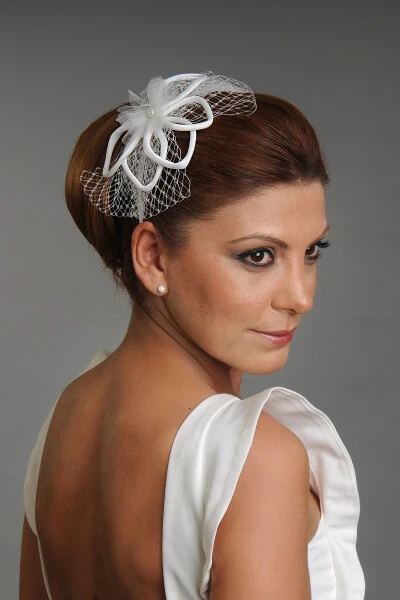 Bridal Wedding Hat - TURKUAZ
