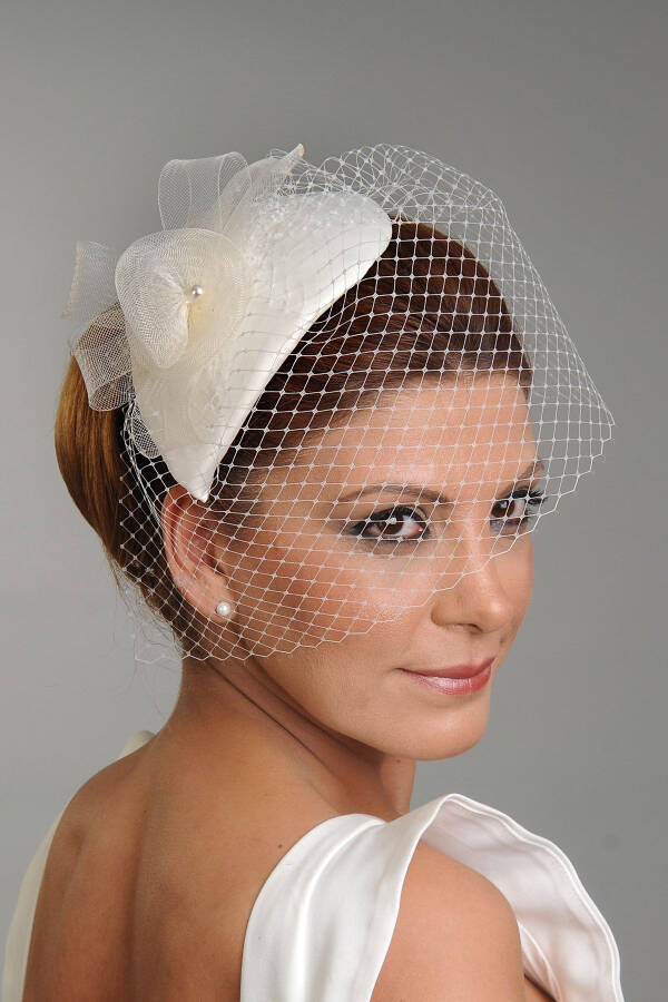 Bridal Wedding Hat - 1