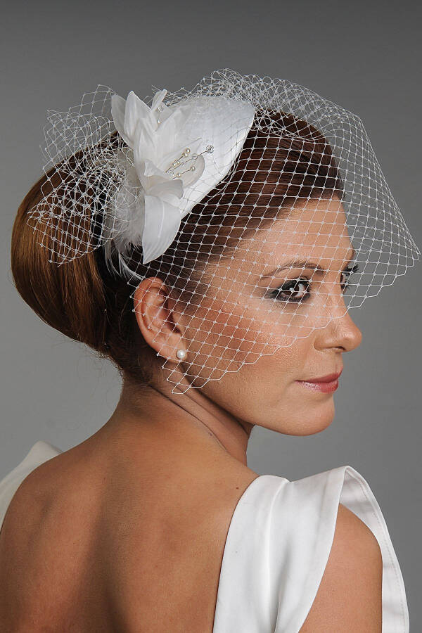 Bridal Wedding Hat - 1