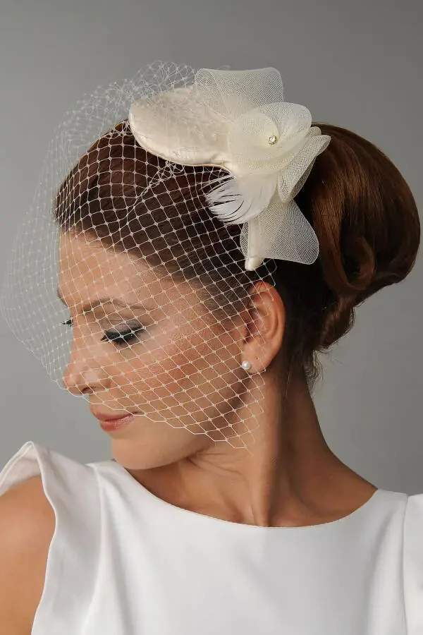 Bridal Wedding Hat - 1