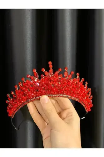Bride Engagement Henna Vow Crown Alin-RED - BEYOĞLU NİŞANTAŞI (1)