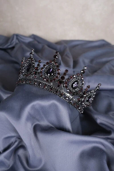 Bride's Henna Crown with Ahu Drop Crystal Stones - Modazone (1)