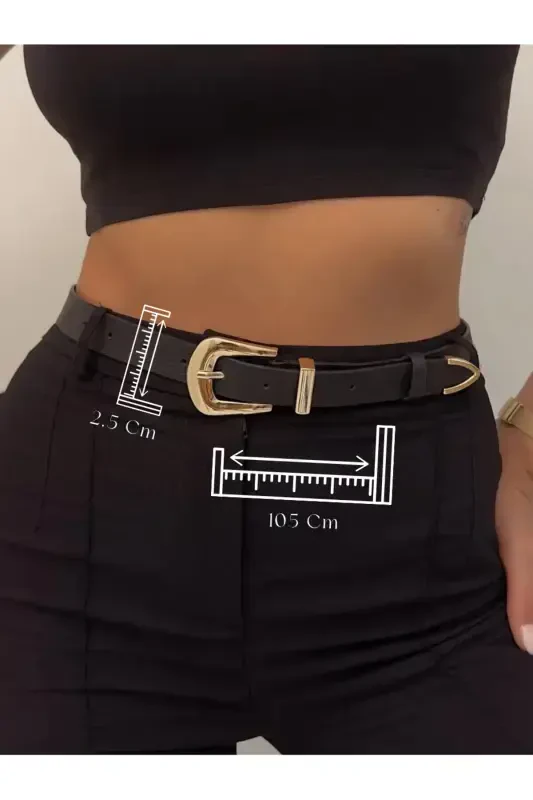 Bridge Buckle Tip Set Women's Trousers Belt, Jacket Belt, Dress Belt, Shirt Belt - FIORI