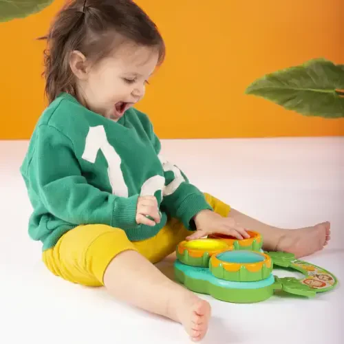 Bright Starts Safari Beats Musical Drum Toy with Lights, Ages 3 Months +, Infant and Toddler, Unisex - BRIGHT STARTS (1)