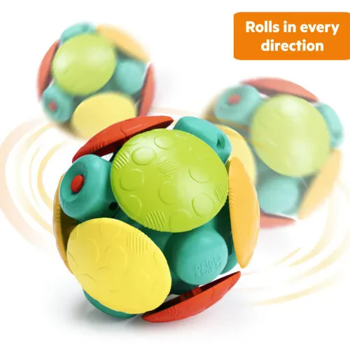Bright Starts Wobble Bobble Crawl & Chase Baby Activity Ball Toy, Unisex, Ages 3 Months + - 8