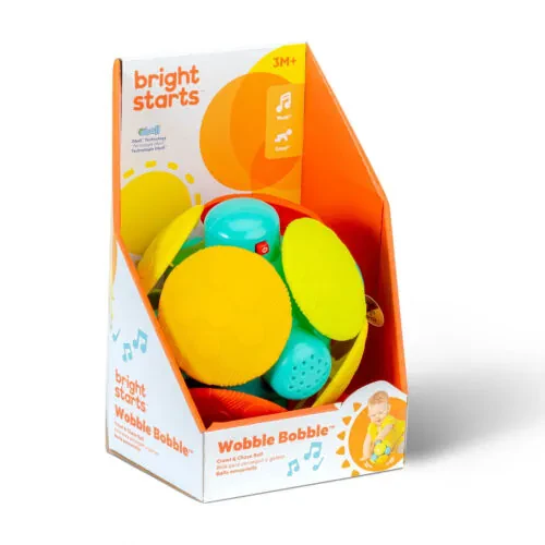 Bright Starts Wobble Bobble Crawl & Chase Baby Activity Ball Toy, Unisex, Ages 3 Months + - 11