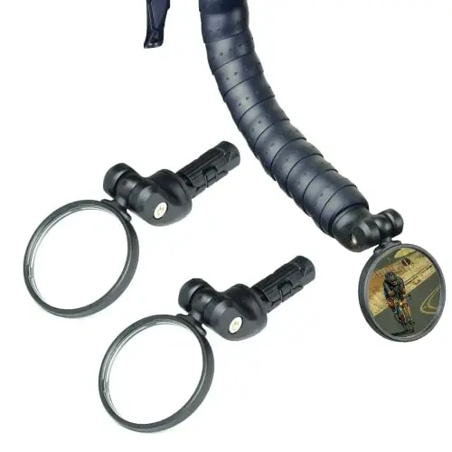 BriskMore Bisiklet Aynaları, Bisiklet Gidon Ucu Aynası, HD Cam Dışbükey Lens Bisiklet Dikiz Aynası, Güvenli Bisiklet Dikiz Aynası, Kurulumu Kolay - 1