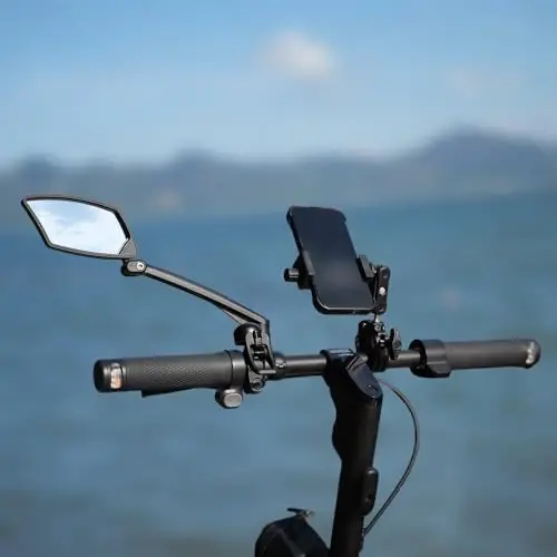 BriskMore Sele Direksiyon Aynası, Çizilmeye Dayanıklı Cam Lens, Ayarlanabilir ve Dönebilir Güvenli Arka Görüş Bisiklet Aynası - BRISKMORE (1)