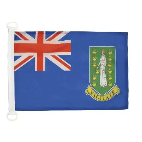 British Virgin Islands NAUTICAL Flag 18'' x 12'' - Virgin Islander flags 30 x 45 cm. - Banner 12x18 in for boat - AZ FLAG - AZ FLAG