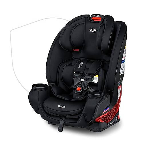 Britax One4Life Convertible Car Seat, 10 Years of Use from 5 to 120 Pounds & Grow with You ClickTight Harness-2-Booster Car Seat, 2-in-1 High Back Booster, Black Contour - 2