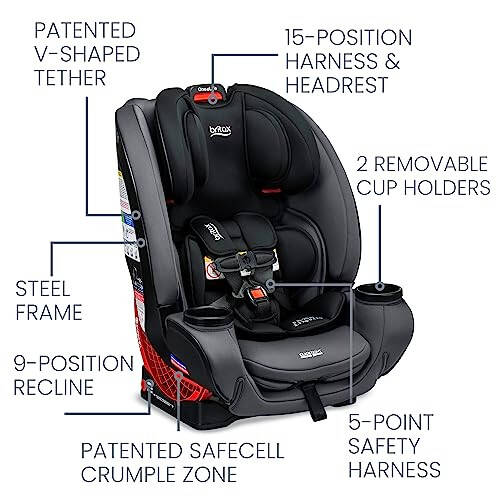 Britax One4Life Convertible Car Seat Bundle, Rear/Forward Facing Infant to Booster, 5-120 lbs and 63 in. - 4