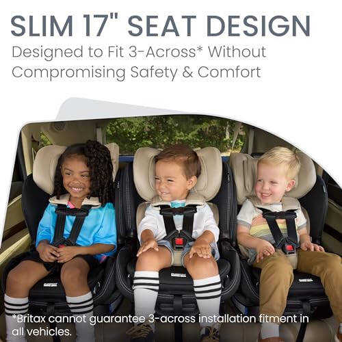 Britax Poplar S Convertible Car Seat, 2-in-1 Car Seat with Slim 17-Inch Design, ClickTight Technology, Sand Onyx - 5