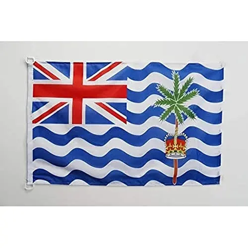 British Indian Ocean Territory NAUTICAL Flag 18'' x 12'' - british flags 30 x 45 cm. - Banner 12x18 in for boat - AZ FLAG - AZ FLAG