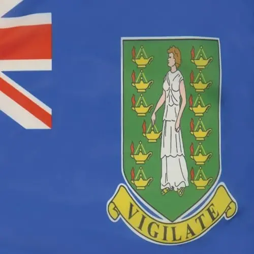 British Virgin Islands NAUTICAL Flag 18'' x 12'' - Virgin Islander flags 30 x 45 cm. - Banner 12x18 in for boat - AZ FLAG - 3