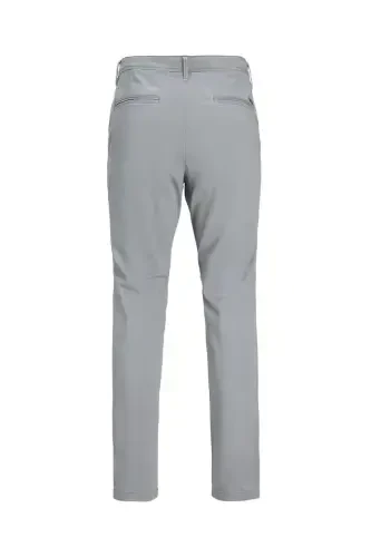 Брюки чинос мужские серые заниженная талия узкий крой JPSTMARCO JJBOWIE NOOS-ULTIMATE GREY - 4