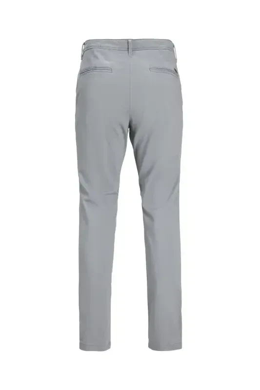Брюки чинос мужские серые заниженная талия узкий крой JPSTMARCO JJBOWIE NOOS-ULTIMATE GREY - 4