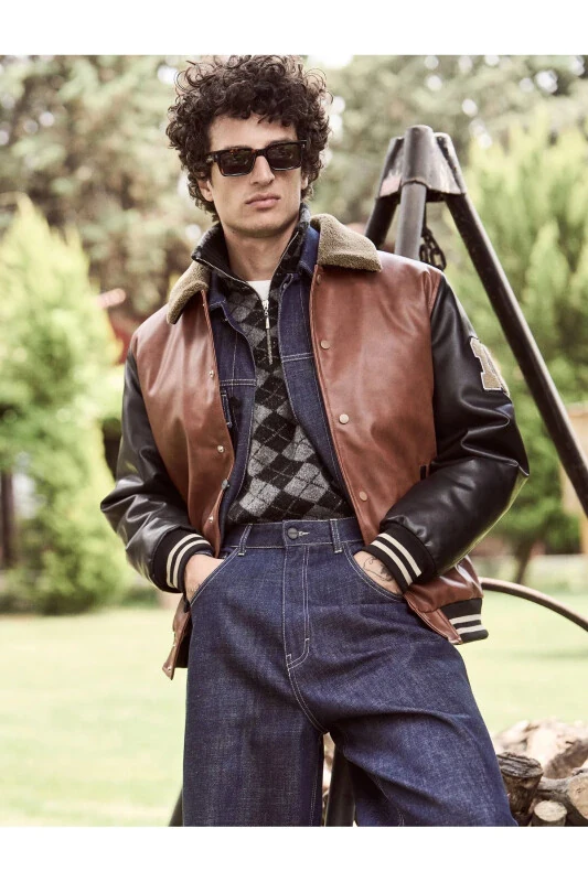 Брюки джинсовые широкие хлопковые с карманами - KOTON