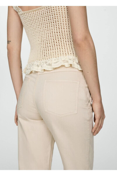 Брюки джинсовые slouchy с заниженной талией - 7