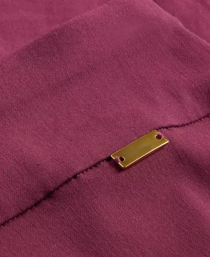 Брюки клёш со средней посадкой Petite, Petite и Petite Short, создано для Modazone — Ягодное вино - 2