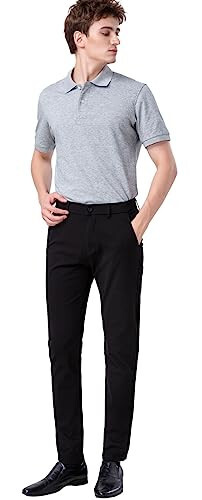 Брюки мужские Slim Fit Khaki Plaid&Plain Брюки мужские зауженные Chino - 5