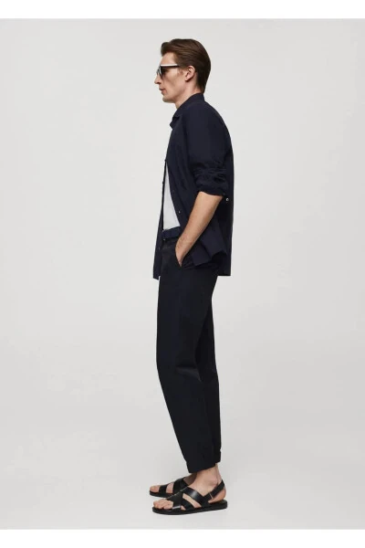 Брюки Slim Fit из 100% хлопка - 6